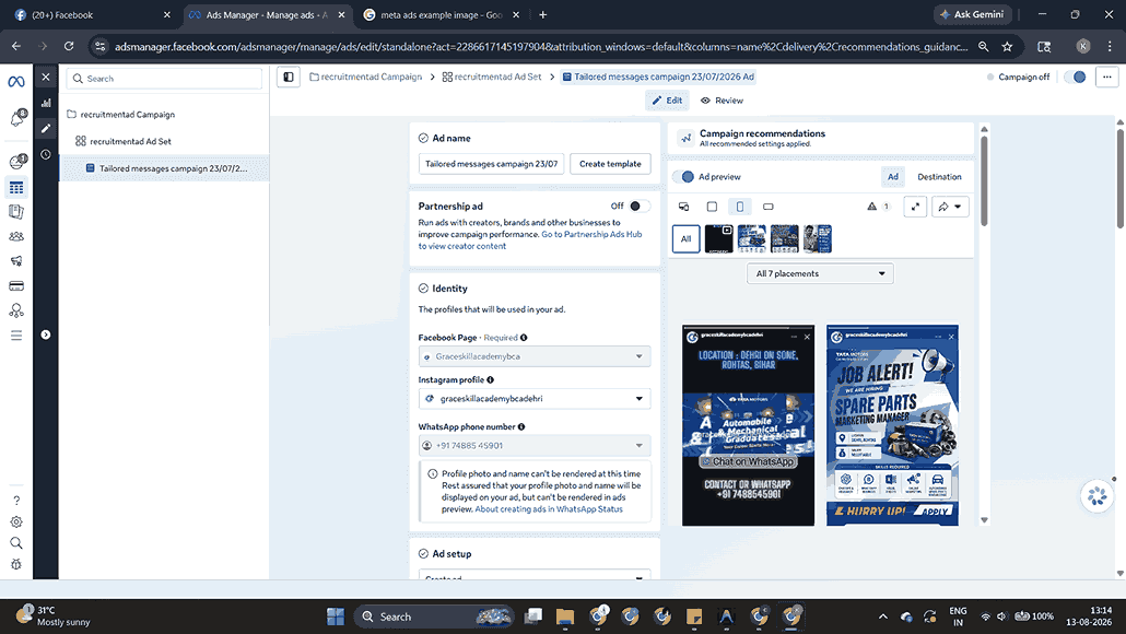 Digital Marketing result — Cosmicinnovation Lab