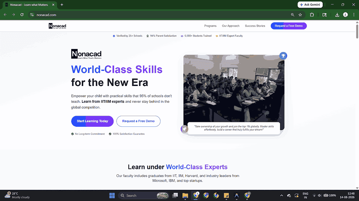 Nonacad — Cosmicinnovation Lab results