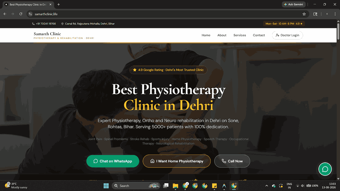 Samarth Clinic — Cosmicinnovation Lab results